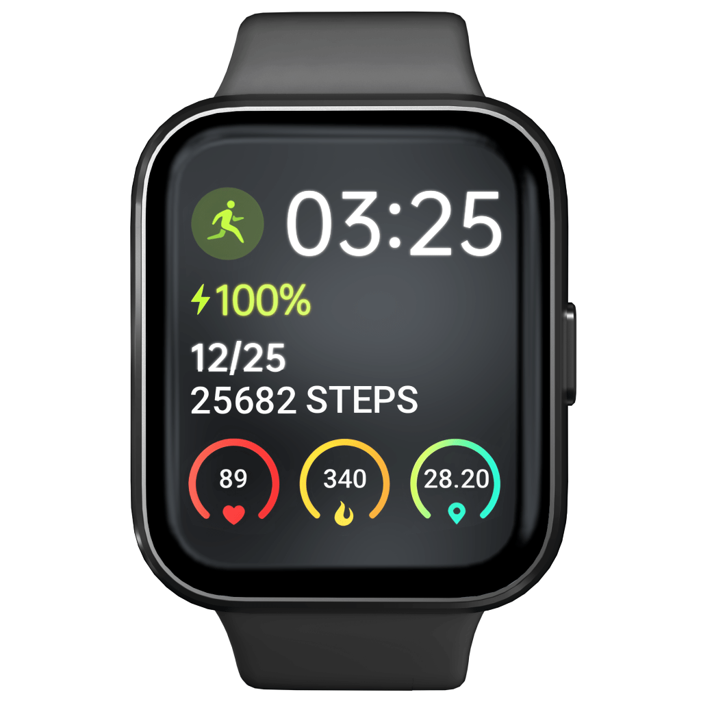 Health Smartwatch 3 Black & Rose Gold + Free Gift