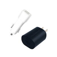 Power Adaptor + Dual USB Car Charger