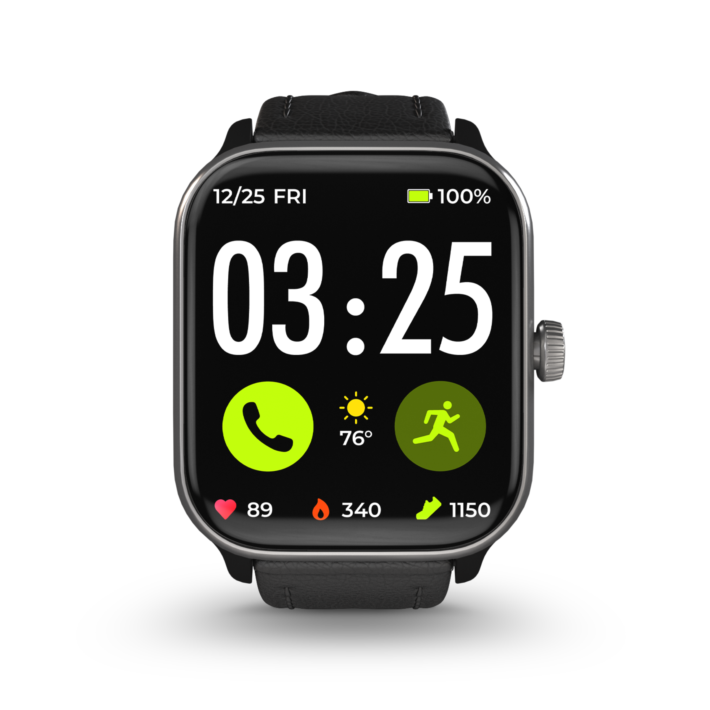 Leather Band for Health Smartwatch 4