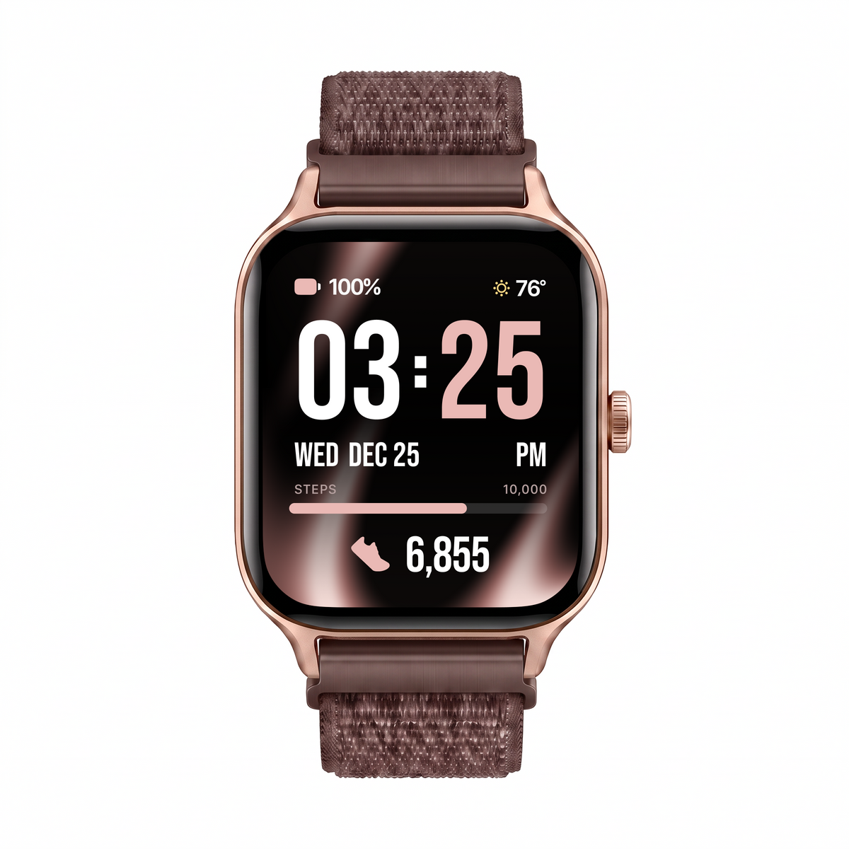 Braided Textile Band for Health Smartwatch 5