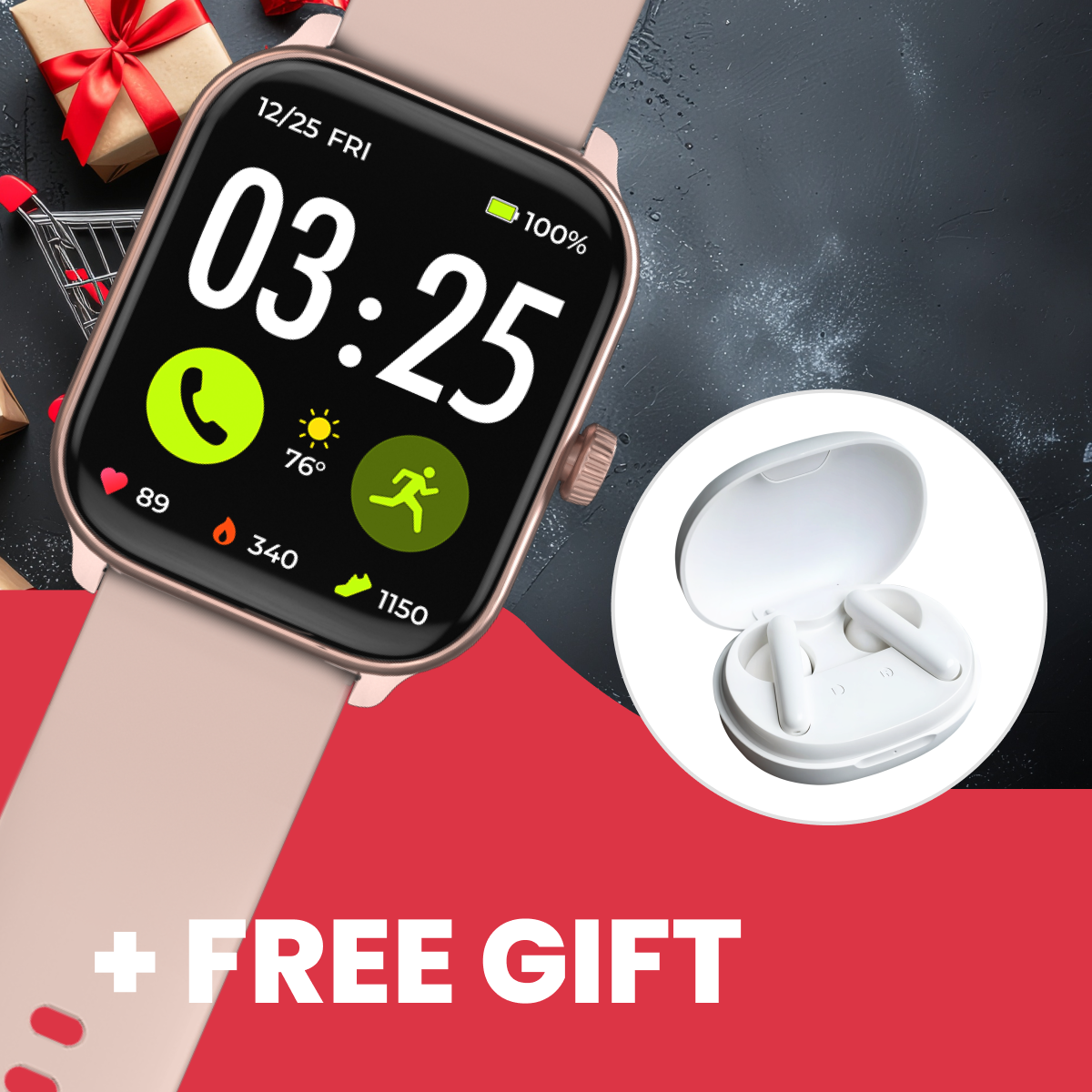Health Smartwatch 4 + FREE Gift