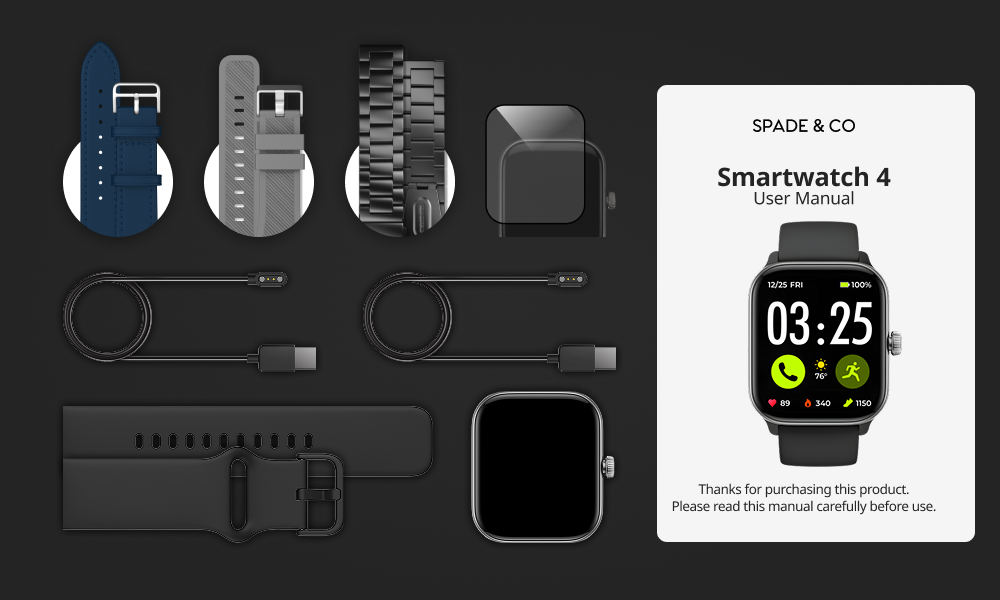 Health Smartwatch 4 Holiday Bundle