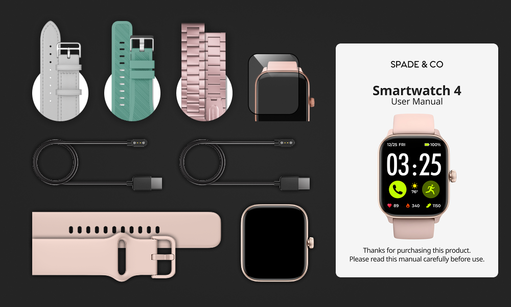Health Smartwatch 4 Holiday Bundle