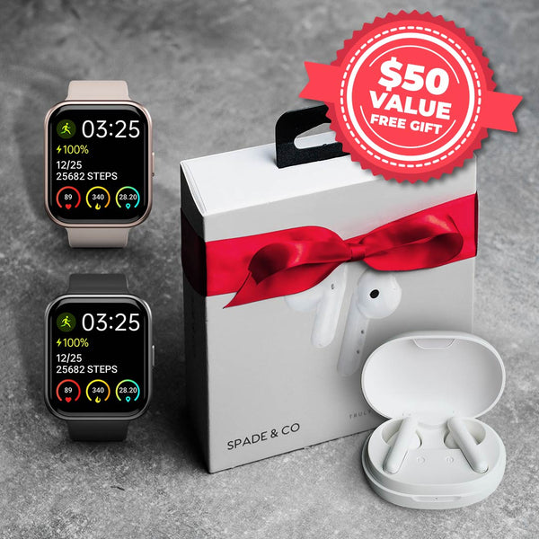 Health Smartwatch 3 Black & Rose Gold + Free Gift